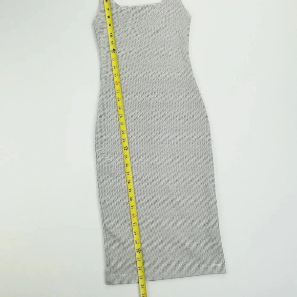 Zara Trafaluc Size Small Black White Stripe Pull On Knee High Women's Tank Dress - Picture 5 of 8